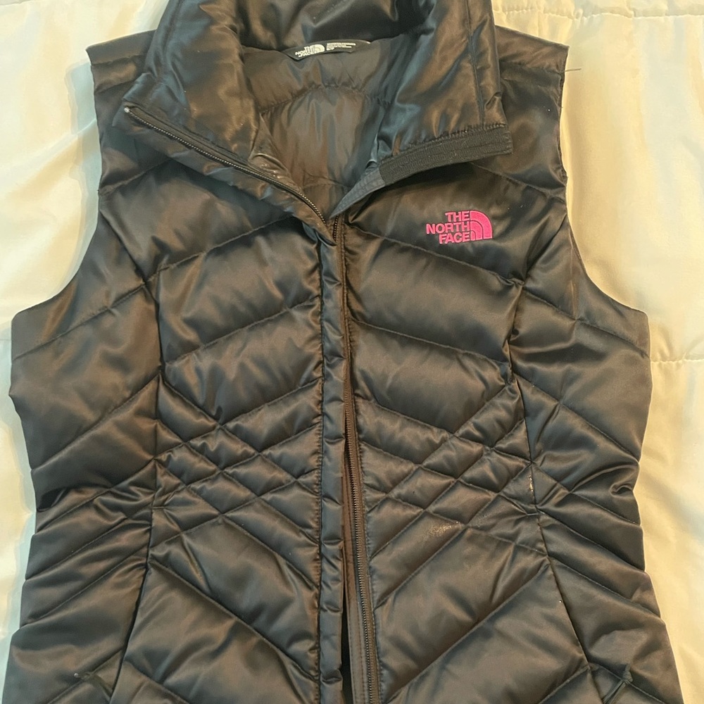 Black North Face Puffer Vest Small